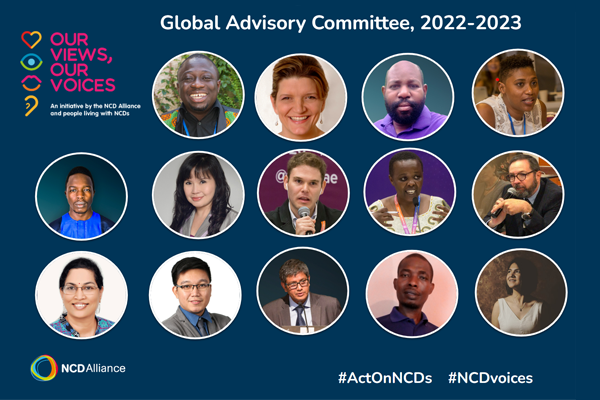 ¡Felicitaciones a nuestros nuevos miembros del Comité Asesor Global de Nuestra Visión, Nuestra Voz 2022-2023!